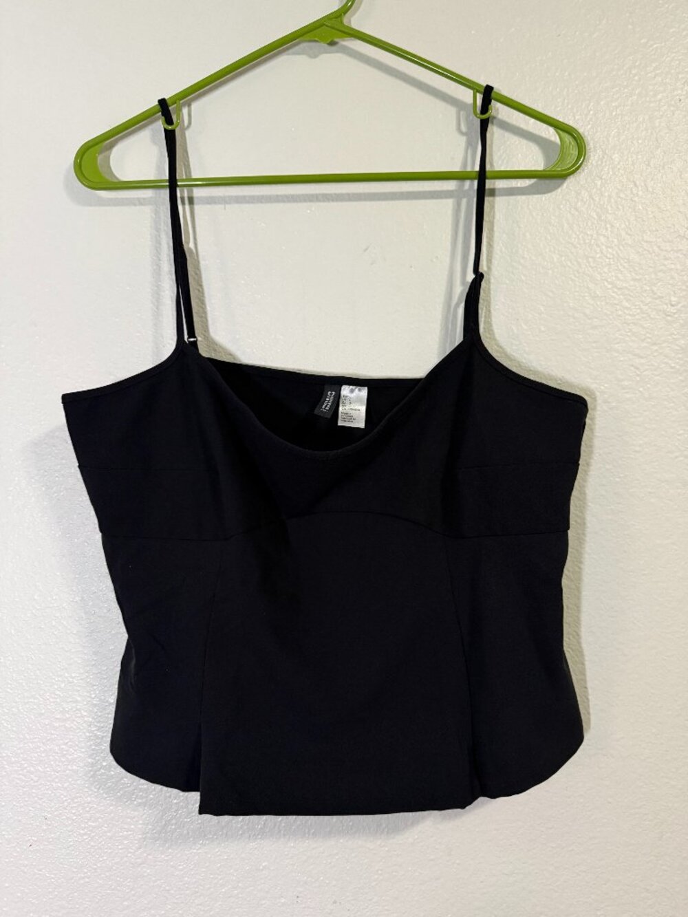 H&M Divided Fitted Bustier Top